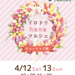 【4月12日（土）・13日（日）】イロドリhanaマルシェ開催《チューリップ祭》　